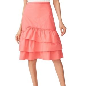 Club Monaco Louder Tiered Ruffle A-Line Skirt
